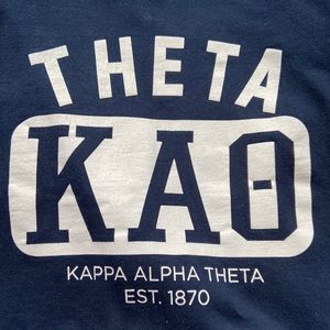Navy Kappa Alpha Theta Sweatshirt